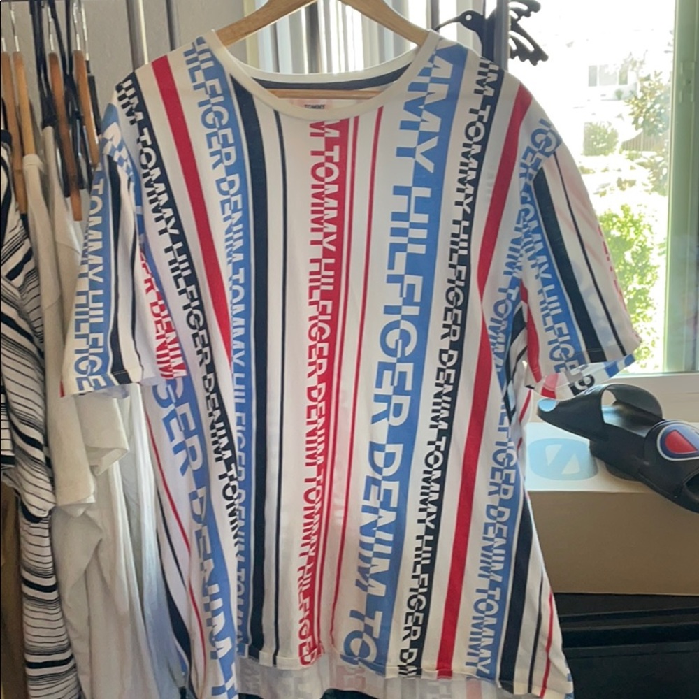 Tommy Hilfiger denim striped shirt